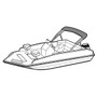 Cover Fits Modified-V, Performance Deck Boat