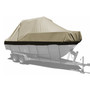 Carver specialty boat cover with khaki Sun-DURA fabric