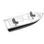 Cover Fits V-hull Fishing Boat - Narrow Series