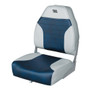 Wise Mid Back Fishing Boat seat in Grey/Navy