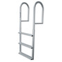 Product image of the JIF 3-Step Aluminum Stationary Dock Ladder with wide steps