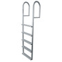 Product image of the JIF 5-Step Aluminum Stationary Dock Ladder with wide steps