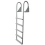 Product image of the JIF 5-Step Hinged Dock Ladder with wide steps