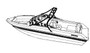 Carver Specialty Over The Tower Covers for V-Hull Runabout Boats Lineart