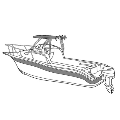 Center Console Boat Cover, 23'9-24'8 x 102, Carver