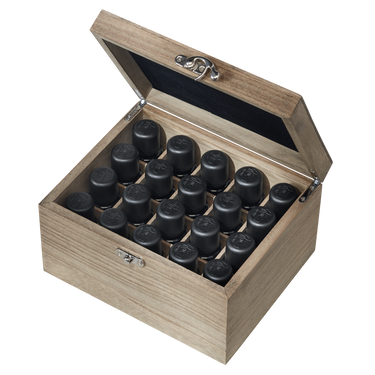 Essential Oil Box - Wooden Storage Case With Handle. Holds 75 Bottles –  Lizzie Lahaina Couture Swimwear Made In Maui