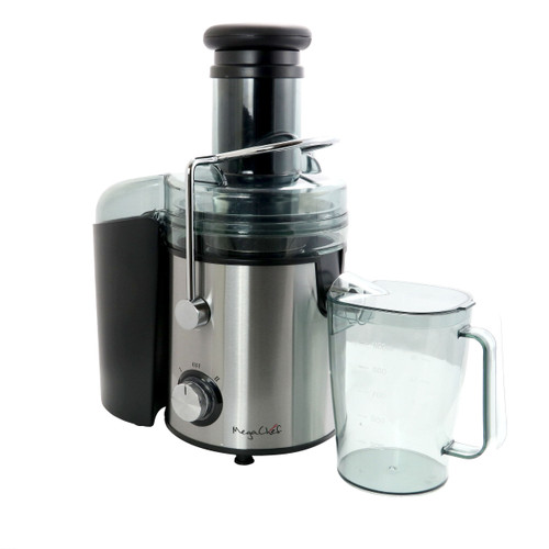 MegaChef Wide Mouth Juice Extractor, Juice Machine with Dual Speed Centrifugal Juicer, Stainless St