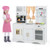 Kids Kitchen Playset with Microwave and Coffee Maker for Ages 3+-White - Color: White