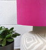 Pink Lampshade in Velvet with Champagne Lining