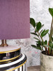 Purple Lampshade in Linen with Silver Lining