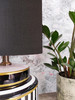 Charcoal Lamp shade in Linen Fabric