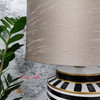 Tall Tapered Lamp shade in Oyster Silk