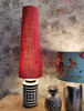 Pink Linen Cone Lamp shade, 70cm height