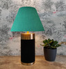 Empire Lampshade in Turquoise Linen Fabric and Choice of Lining