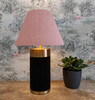 Empire Lampshade in Light Pink Linen Fabric and Choice of Lining