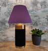 Empire Lampshade in Purple Velvet Fabric and Choice of Lining