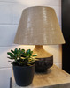 Hessian Lamp shade in Tapered Style
