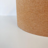 Brown Lampshade in Homespun and Gold Lining