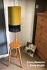 Mustard Yellow Fringed Lampshade in Velvet