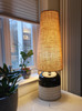 Natural Hessian Extra Tall Cone Lampshade in Jute Fabric