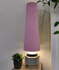 Purple Linen Extra Tall Cone Lampshade in 70cm Height