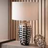 Black and White Coral Ceramic Table Lamp