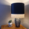 Black and White Coral Ceramic Table Lamp