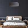 Extra Large Lamp shade in Dark Grey Velvet with Diffuser
