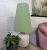 Mini Sage Green Cone Lampshade in Linen Fabric