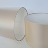 Beige Cream Lampshade in Satin with White Lining