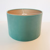 Mint and Champagne Lined Lampshade, Velvet