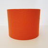 Orange Lampshade in Linen with Champagne Lining