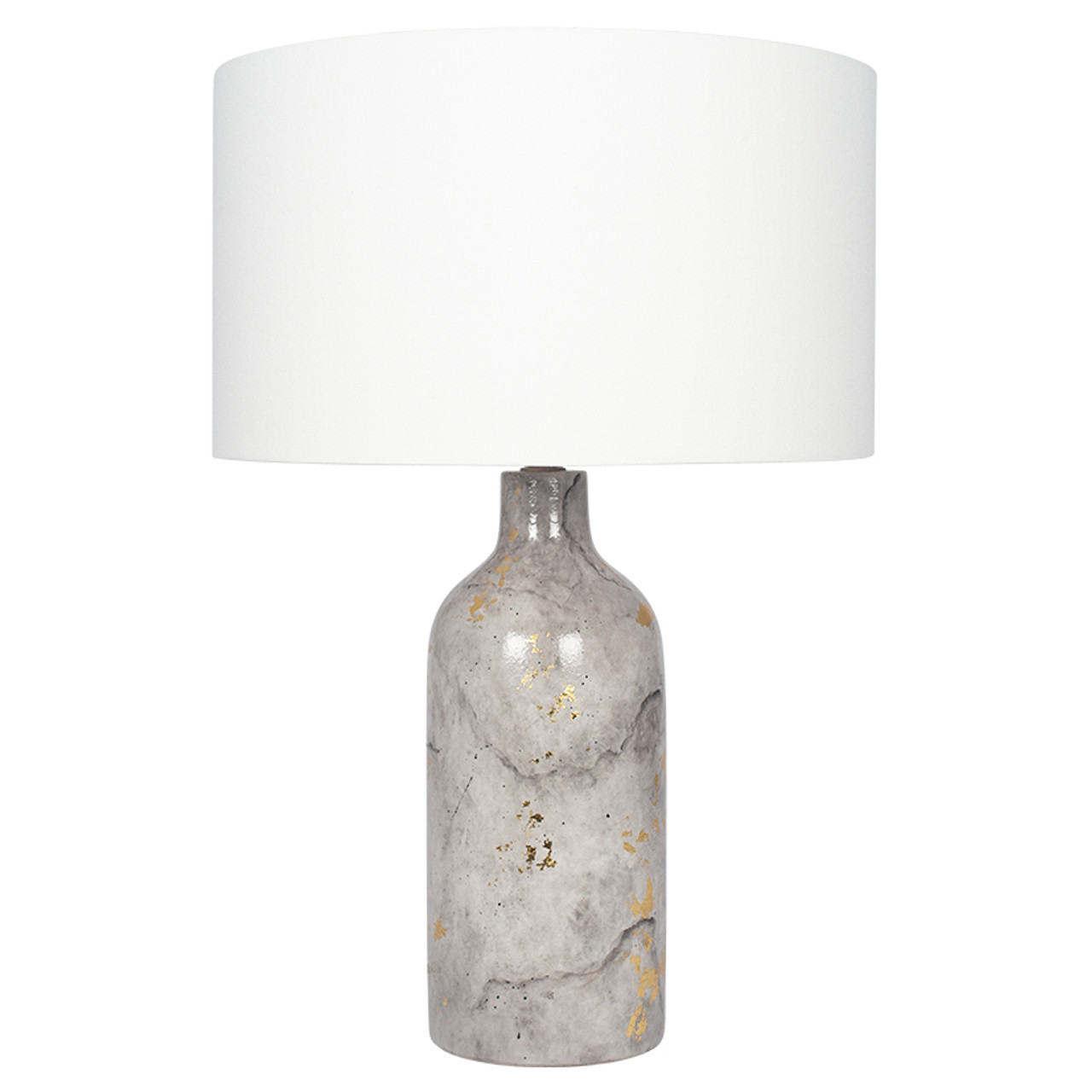 marble effect table lamp