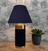 Empire Lampshade in Navy Blue Cotton and Choice of Lining Empire Lampshade in Navy Blue Cotton and Choice of Lining