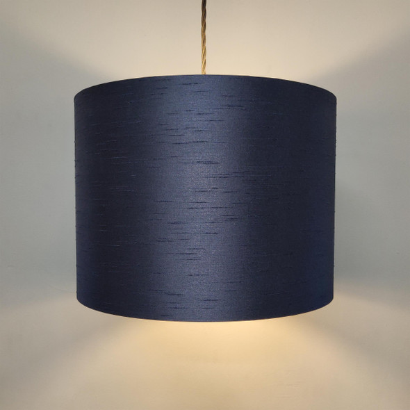 Navy Blue Silk Lamp shade