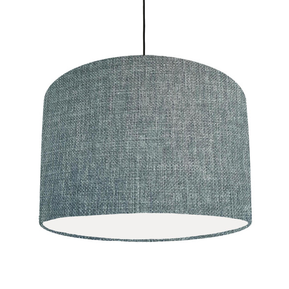 Textured Duck Egg Blue Lampshade