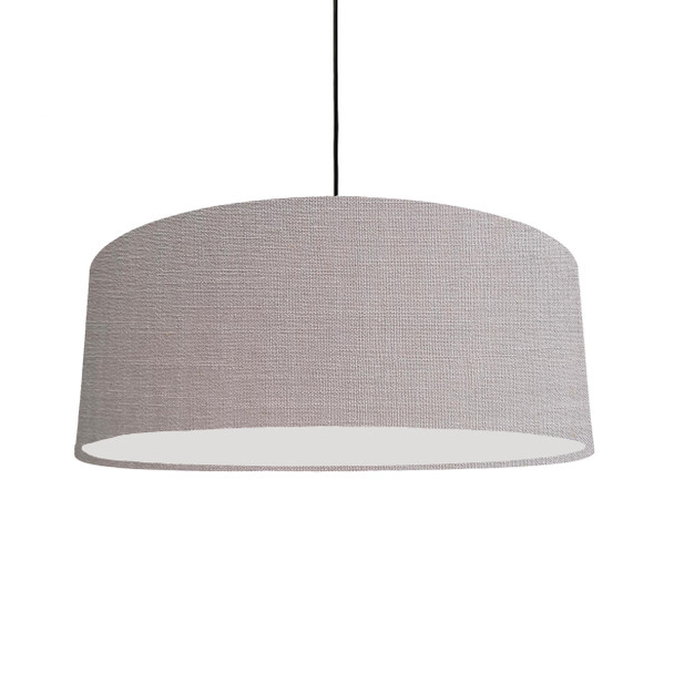 Extra Large Feather Grey Linen Hanging Lamp shade