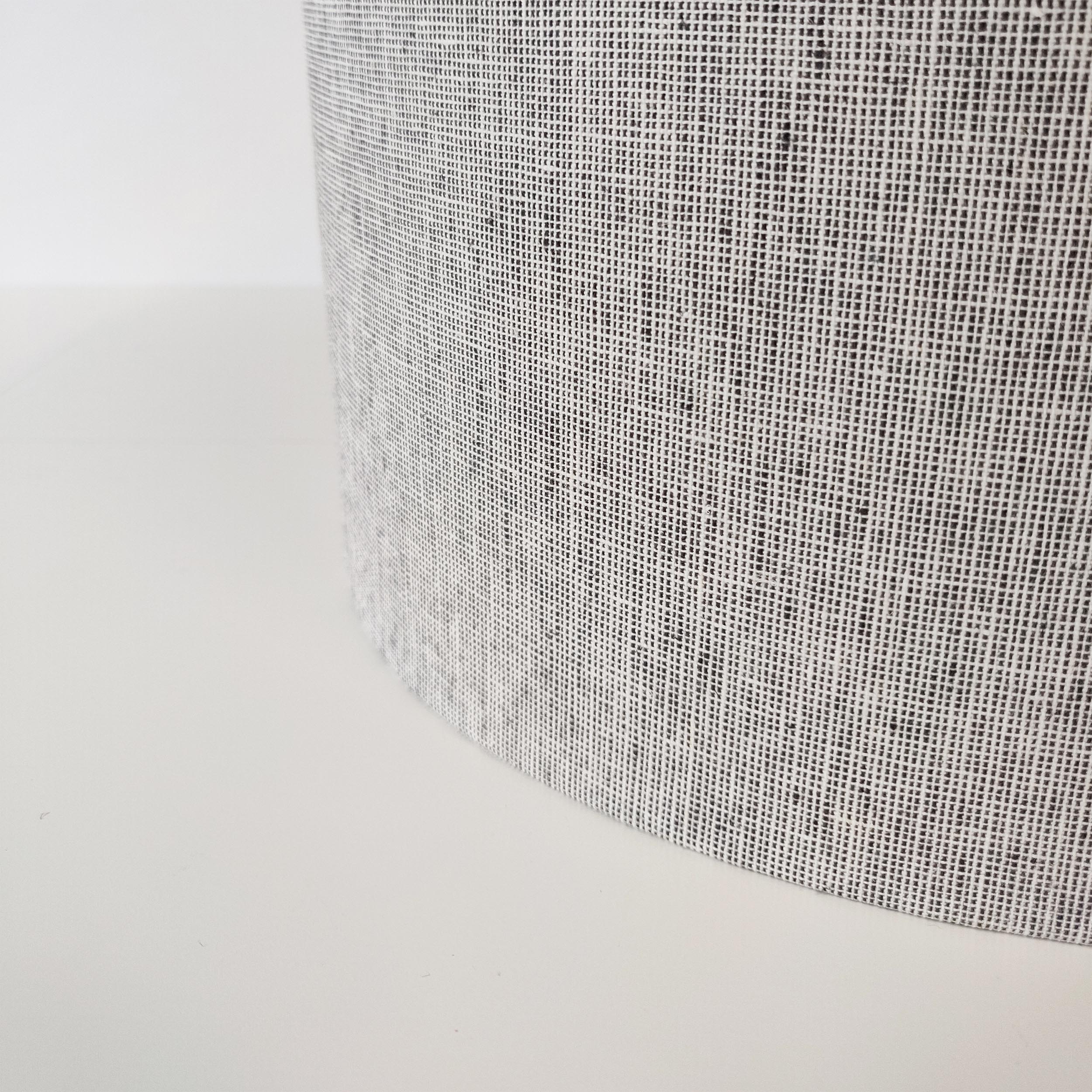 Textured Light Grey Homespun Lampshade
