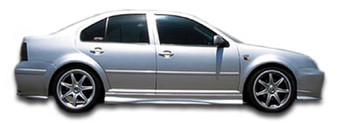 1999-2004 Volkswagen Jetta Duraflex Type E Wide Body Side Skirts Rocker Panels - 2 Piece (S)