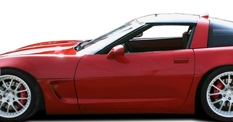 1984-1996 Chevrolet Corvette C4 Duraflex C5 Conversion Side Skirts Rocker Panels with Doorcaps - 6 Piece