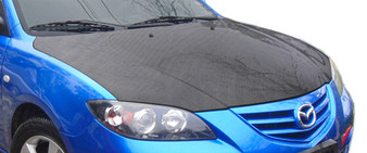 2004-2009 Mazda 3 4DR Carbon Creations OEM Hood - 1 Piece