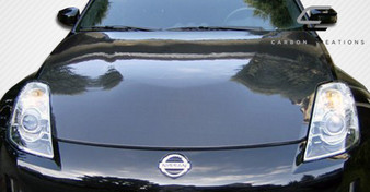 2007-2008 Nissan 350Z Z33 Carbon Creations OEM Look Hood - 1 Piece