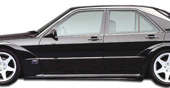 1984-1993 Mercedes 190 W201 Duraflex Evo 2 Wide Body Side Skirts Rocker Panels - 2 Piece