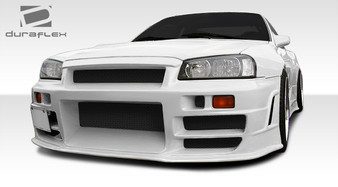 1989-1994 Nissan Skyline 2DR R32 Duraflex R324 Conversion Front Bumper Cover - 1 Piece