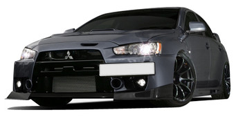 2008-2015 Mitsubishi Lancer Evolution 10 Carbon Creations RS Look Front Under Spoiler Air Dam Lip Splitters - 2 Piece (S)