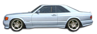 1981-1991 Mercedes S Class W126 2DR Duraflex AMG Look Wide Body Side Skirts Rocker Panels - 2 Piece