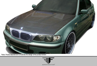 2004-2006 BMW 3 Series E46 2DR Carbon AF-1 Hood ( CFP ) - 1 Piece