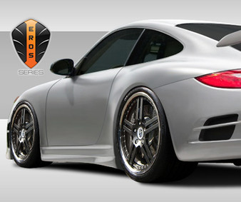 2005-2011 Porsche 911 Carrera 997 C4 C4S Turbo Eros Version 2 Side Skirts Rocker Panels - 2 Piece (S)