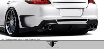 2010-2013 Porsche Panamera Carbon AF-1 Wide Body Rear Bumper Cover Trim ( CFP ) - 2 Piece (S)