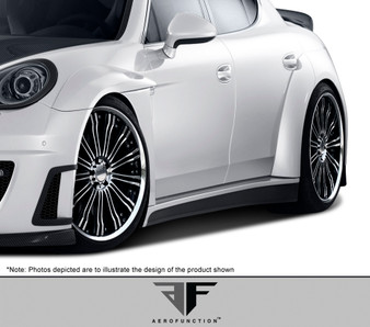 2010-2015 Porsche Panamera Urethane AF-1 Wide Body Rear Fender Flares ( PUR-RIM ) - 4 Piece (S)